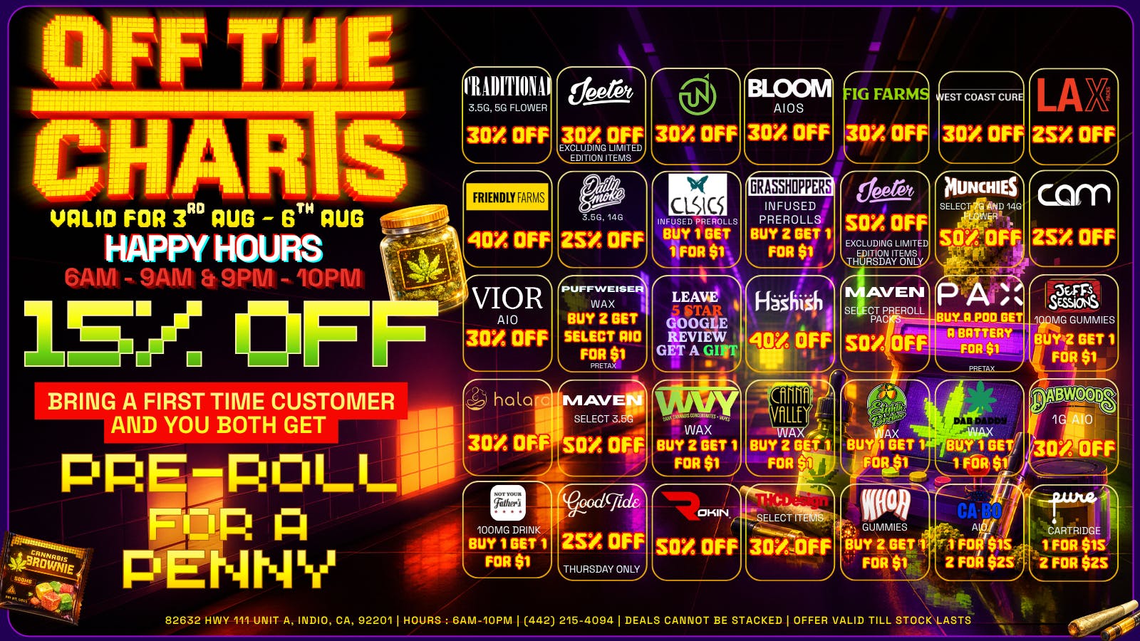 Off the Charts - Indio The Weather Is Heating Up, And So Are These DEALS!