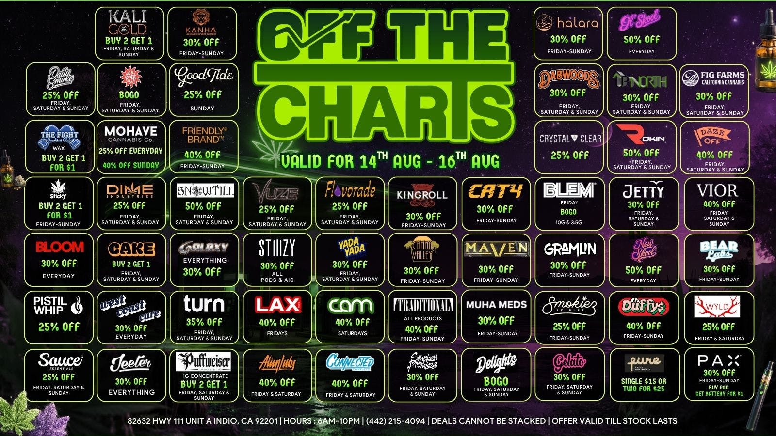 Off the Charts - Indio The Weather Is Heated Up, And So Are These DEALS!