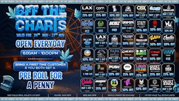 Off the Charts - Goleta DANKSGIVING DEALS!!