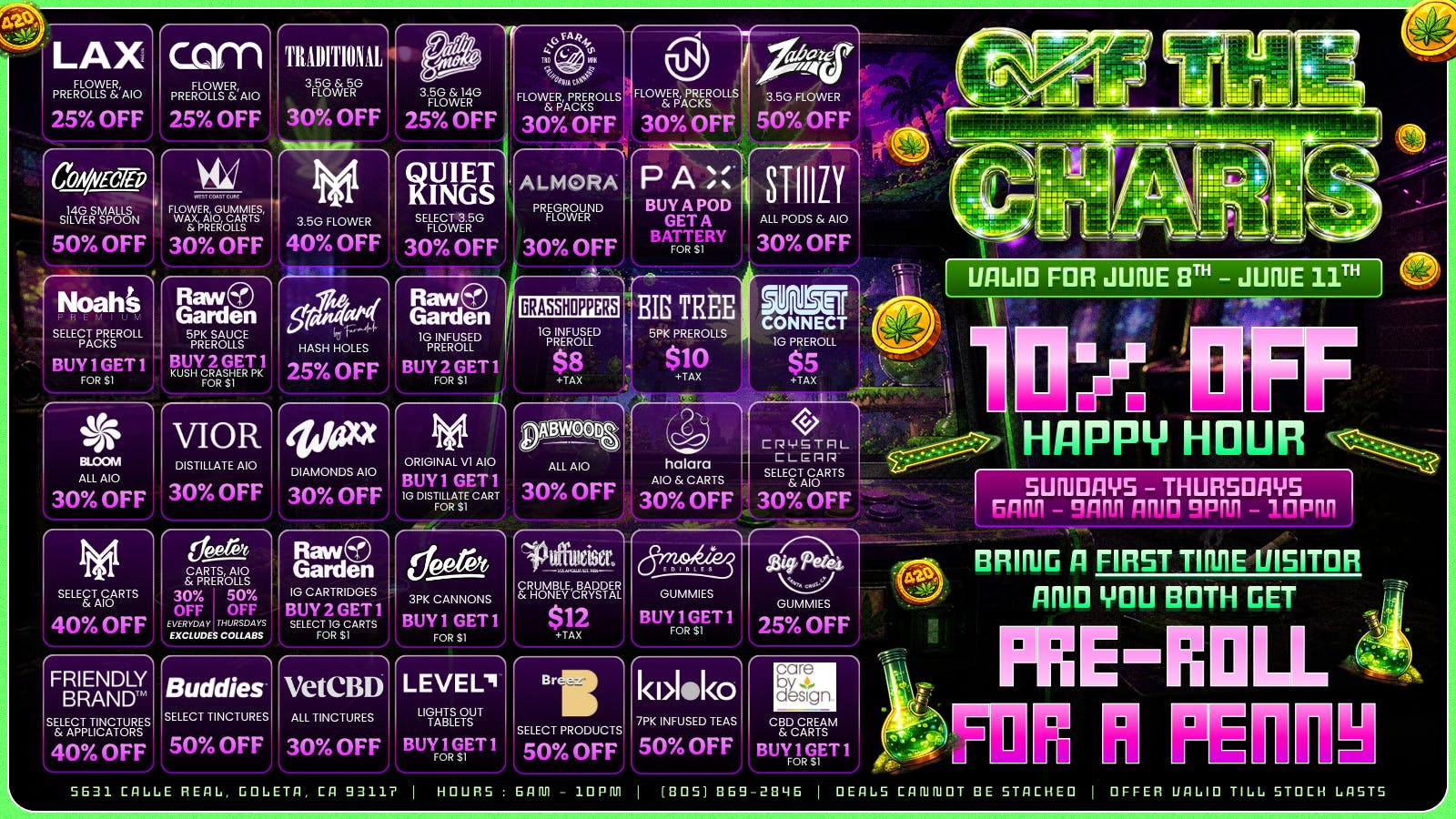 Off the Charts - Goleta ✨GOLDEN DEALS AWAIT🌟