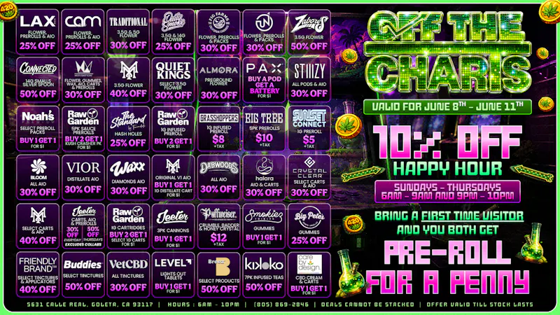 Off the Charts - Goleta ✨GOLDEN DEALS AWAIT🌟