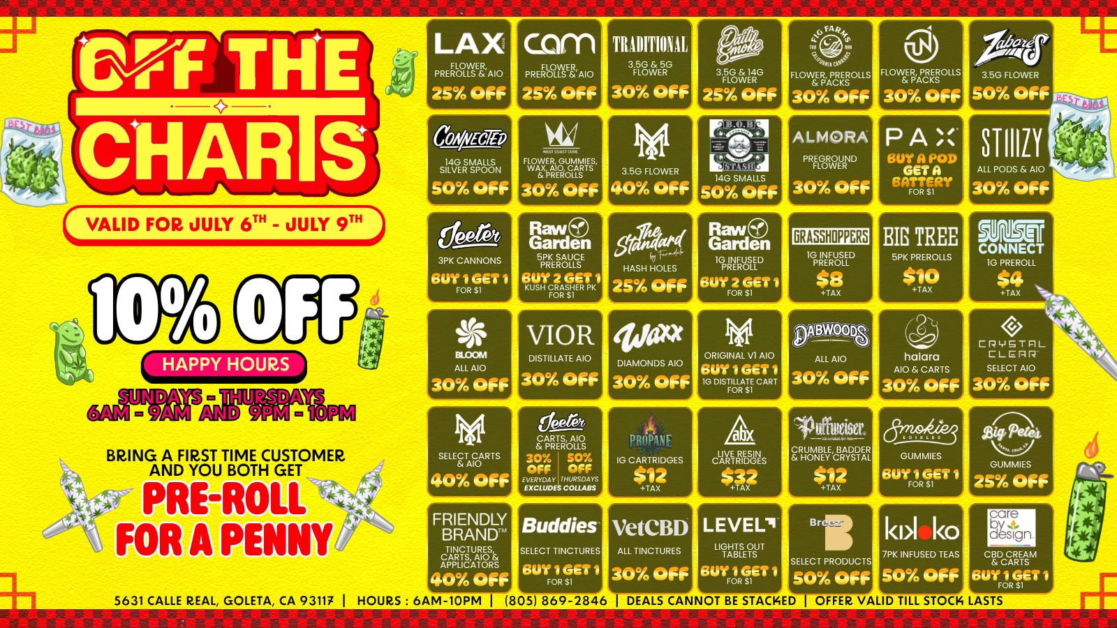 Off the Charts - Goleta 🔥ALL THE FIRE DEALS & MORE!!!🔥