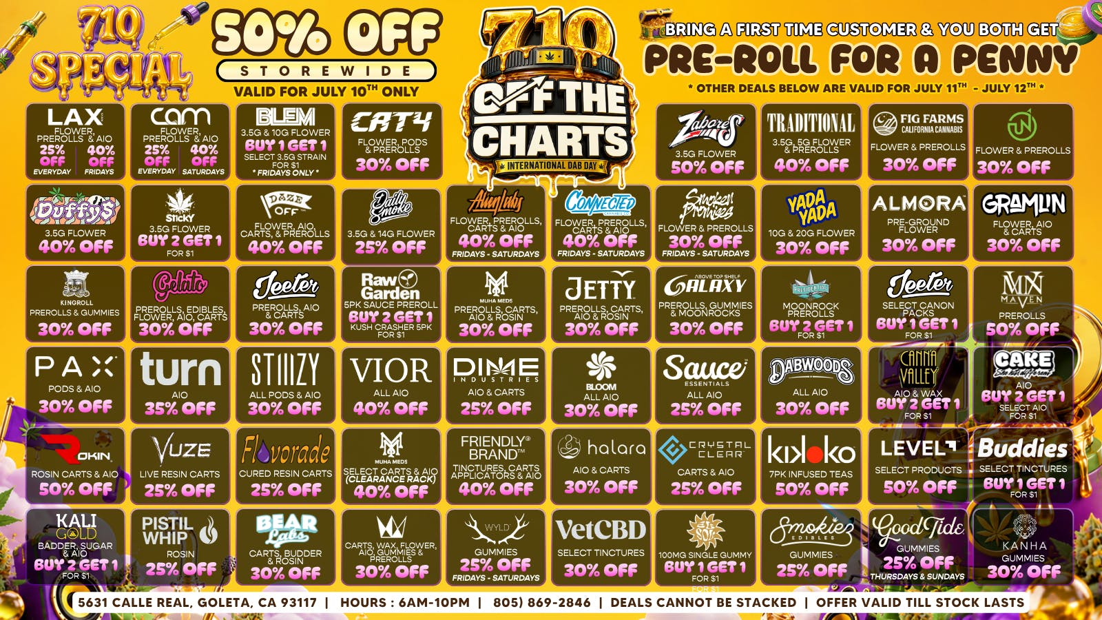 Off the Charts - Goleta DABBERS PARADISE !!! 50% OFF FRIDAY