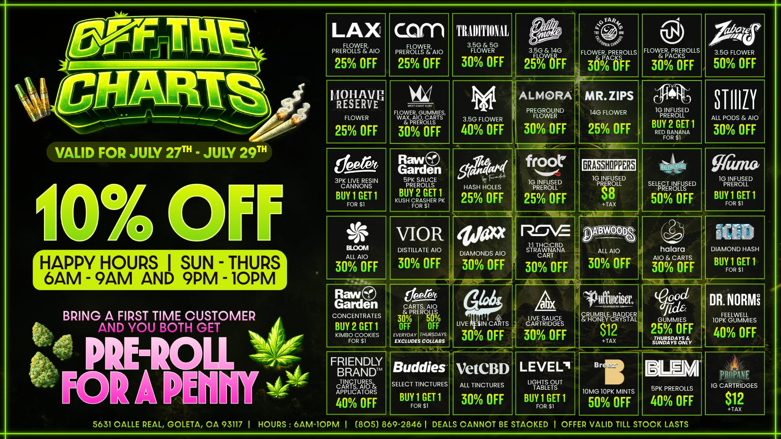 Off the Charts - Goleta 💥OUT OF THIS WORLD DEALS🚀