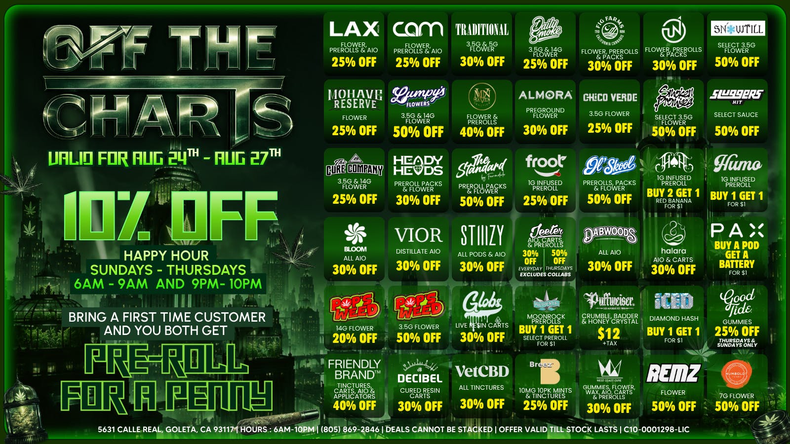Off the Charts - Goleta 🚨HURRY‼️UR NOT GONNA WANNA MISS THESE DEALS‼️🚨