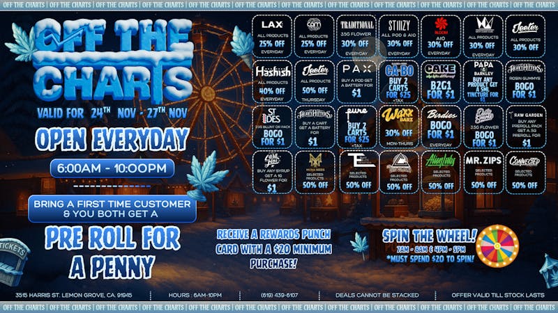 Off the Charts - Lemon Grove OFF THE CHARTS LEMON GROVE