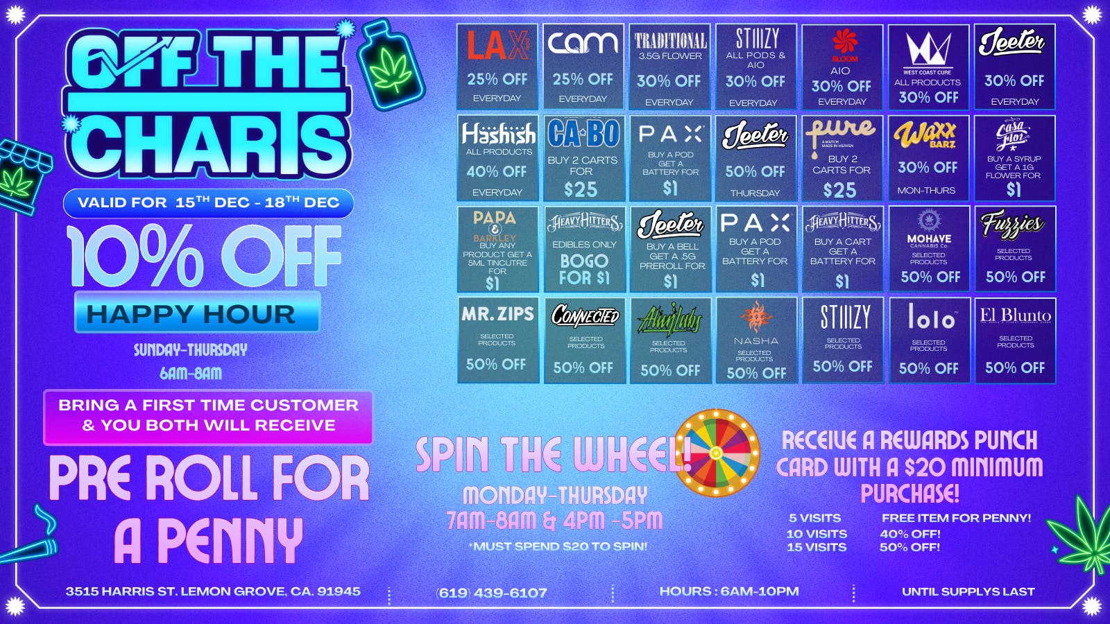 Off the Charts - Lemon Grove OFF THE CHARTS LEMON GROVE