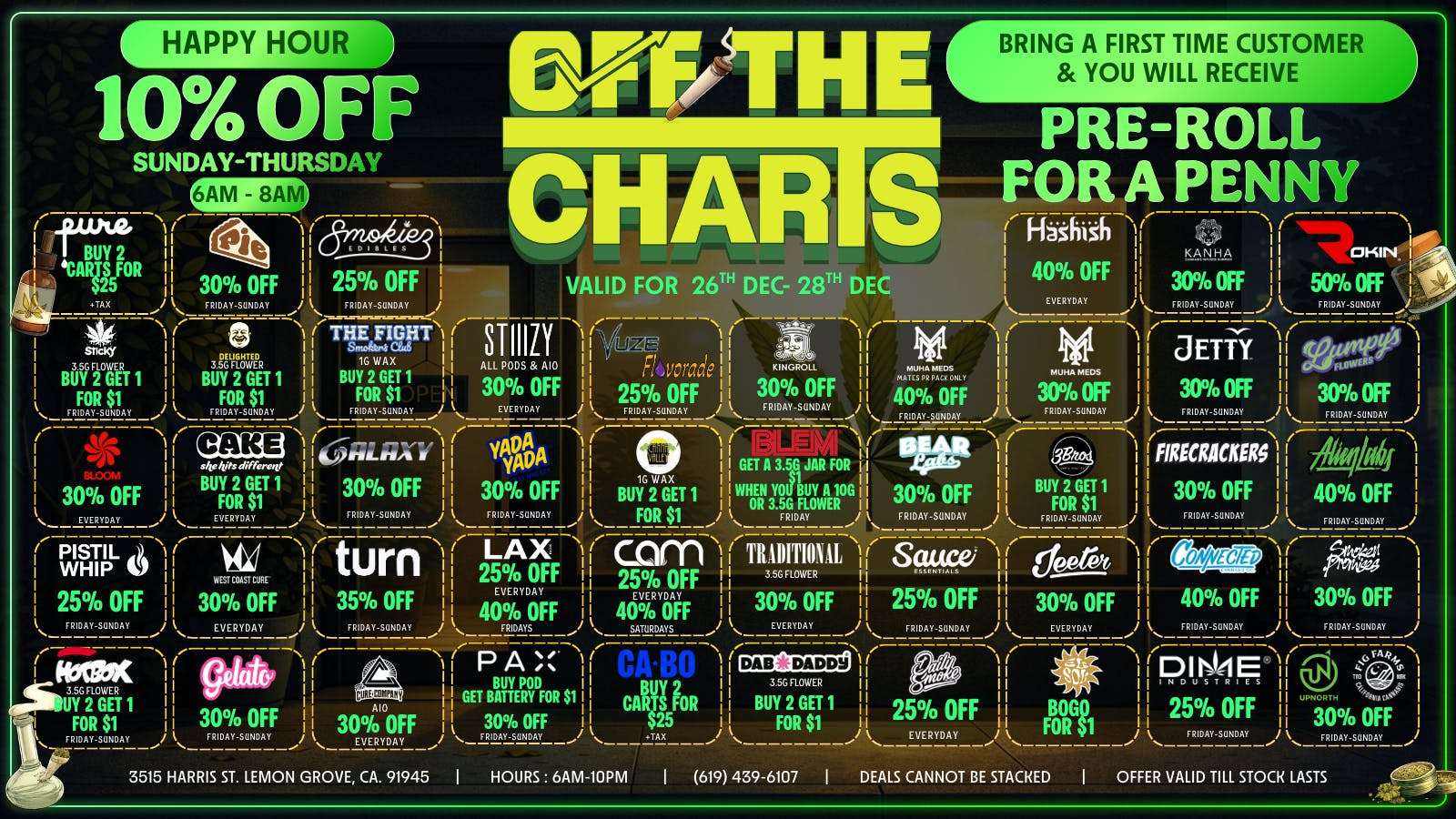 Off the Charts - Lemon Grove OFF THE CHARTS LEMON GROVE