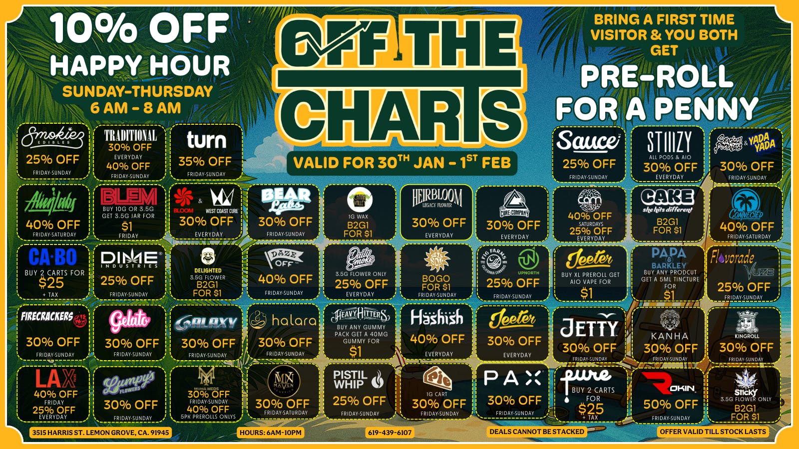 Off the Charts - Lemon Grove LEMON GROVE OFF THE CHARTS!