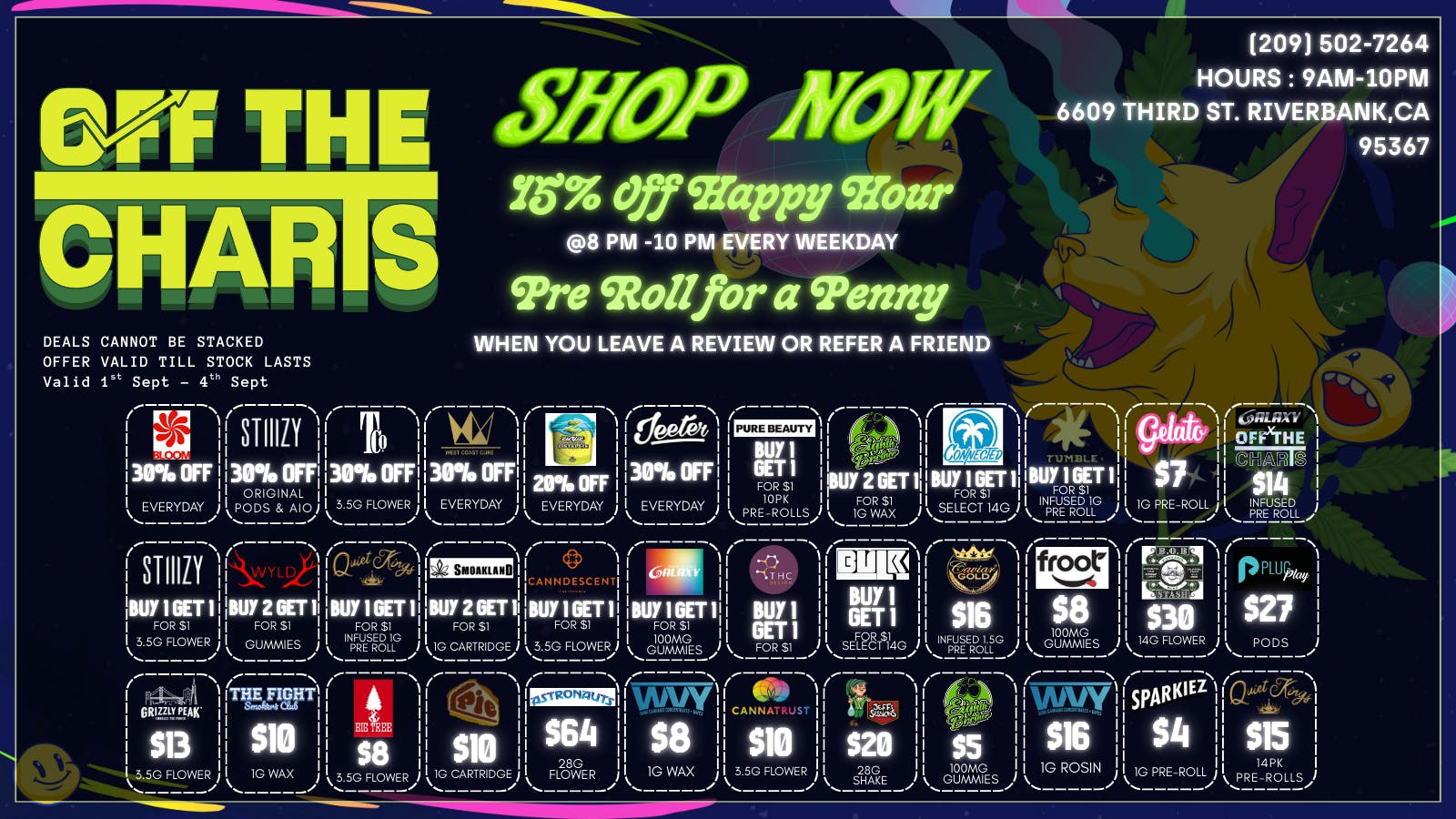 Off The Charts - Riverbank GET OUT THE HEAT AT OTC RIVERBANK WITH SOME DEALS!