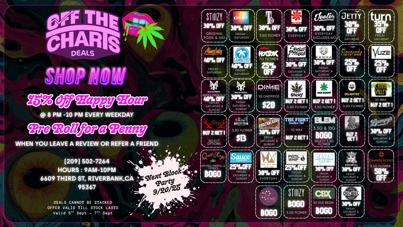 Off The Charts - Riverbank START SMOKE-TEMBER THE RIGHT WAY AT OTC RIVERBANK!