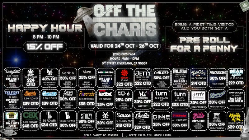 Off The Charts - Riverbank COME FOR THE BEST BOO-TANICAL BARGAINS AT OTC!!!!