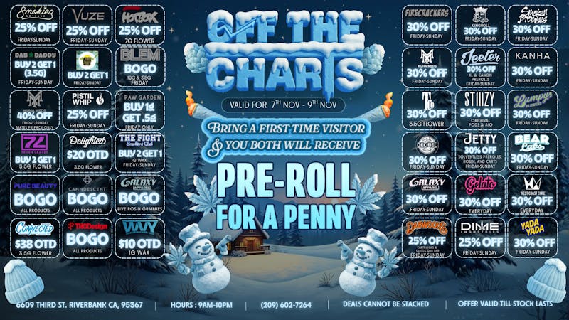 Off The Charts - Riverbank CRAZY SAVINGS AT OTC RIVERBANK