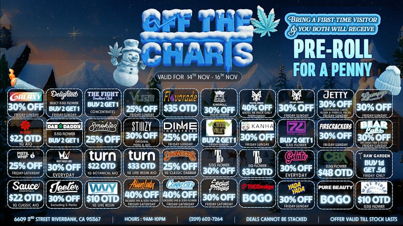 Off The Charts - Riverbank BEST DEALS IN RIVERBANK THIS WEEKEND AT OTC!!!!