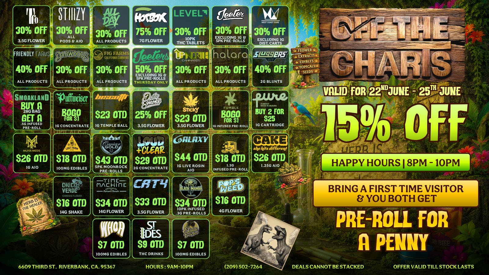 Off The Charts - Riverbank DEALS DEALS DEALS @ OTC RIVERBANK