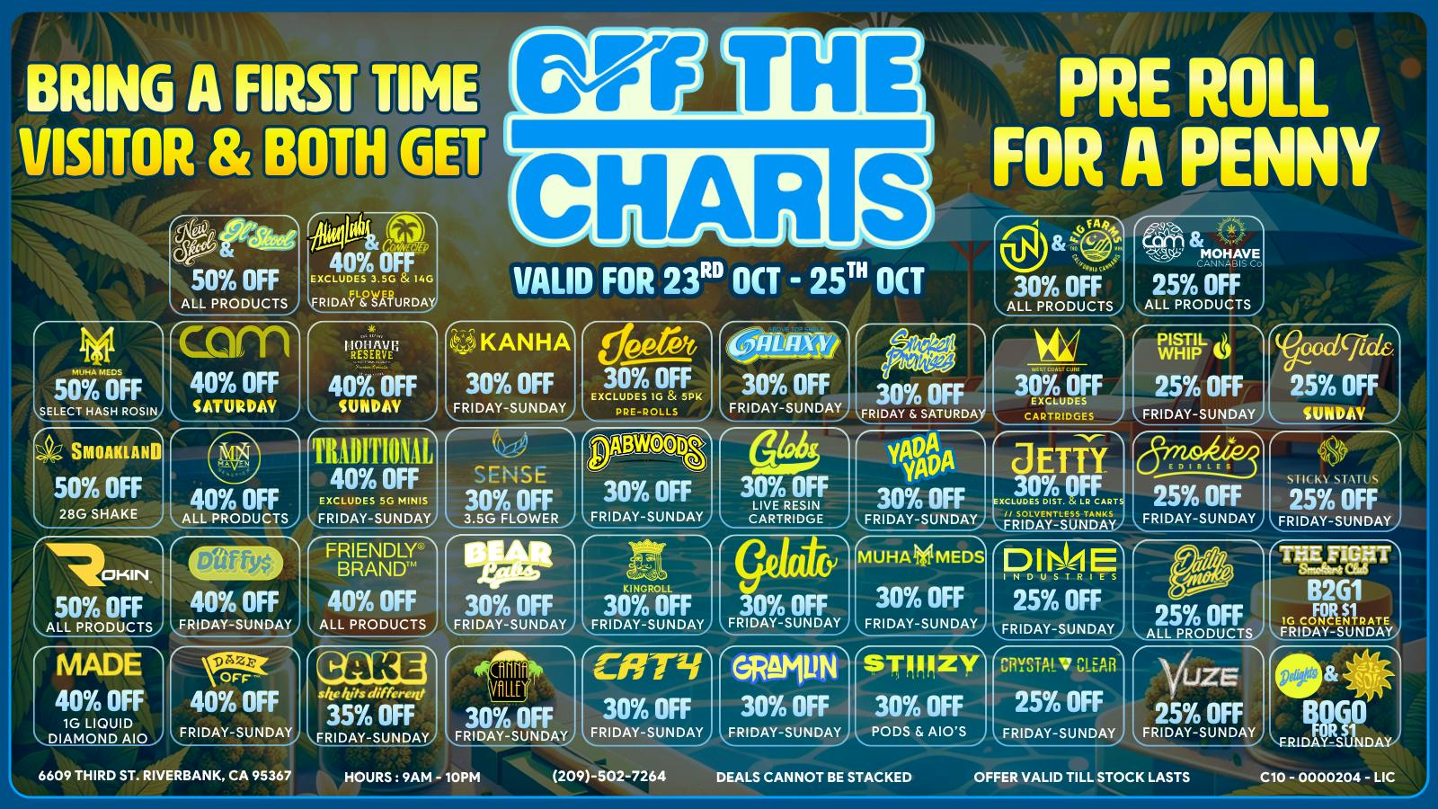Off The Charts - Riverbank Crazy Deals = Crazy Savings @OTC Riverbank