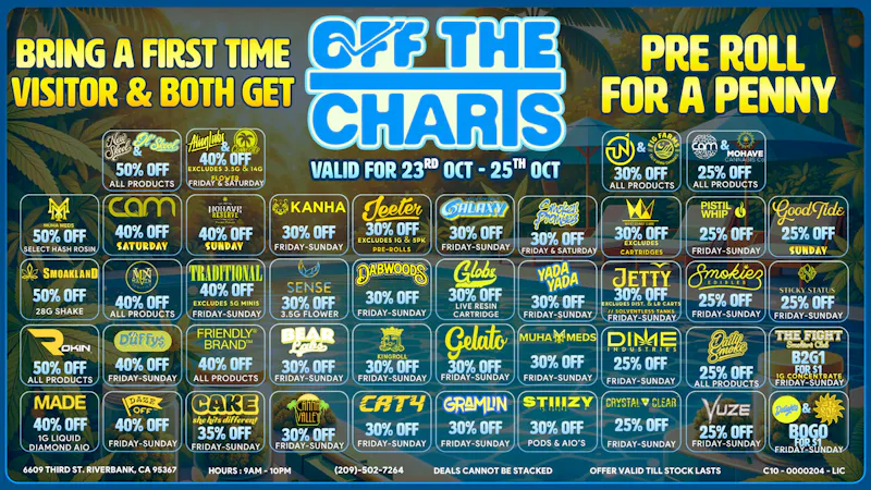 Off The Charts - Riverbank Crazy Deals = Crazy Savings @OTC Riverbank