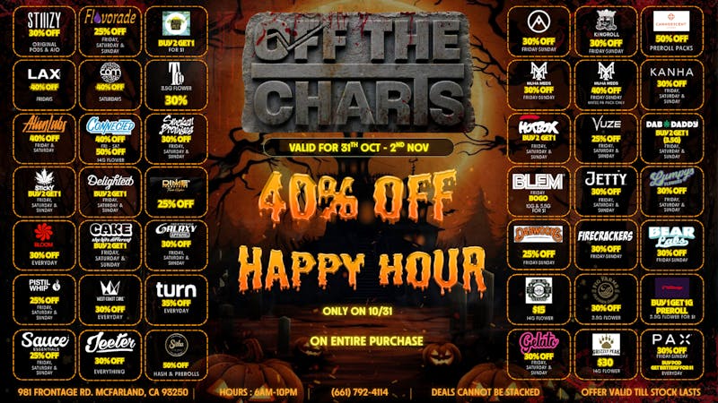 Off The Charts - McFarland HALLOWEEKEND IS HERE!!!!