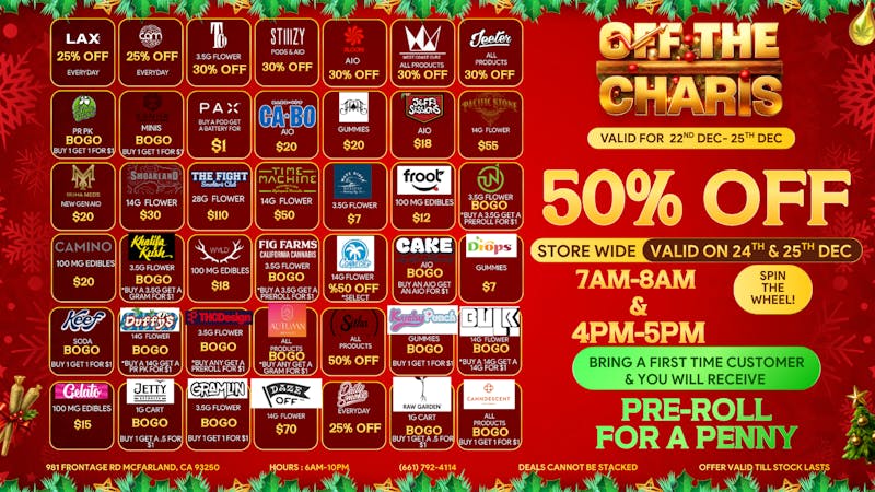 Off The Charts - McFarland Merrrrryyyyy Christmas!!!!