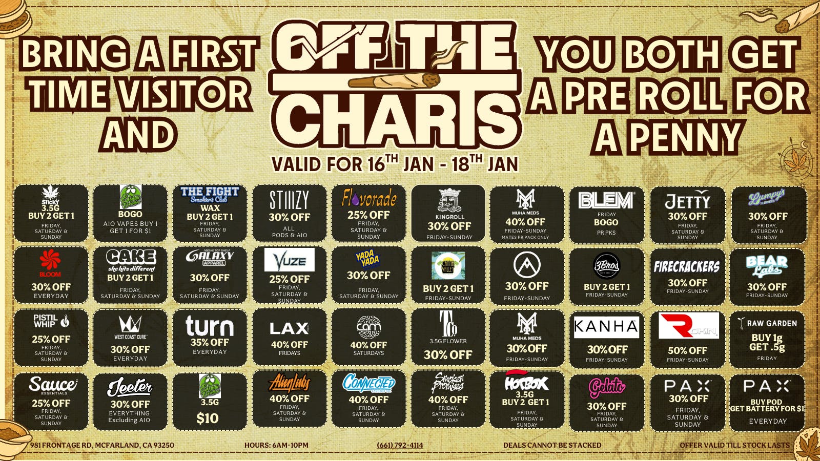 Off The Charts - McFarland Cannaapalooza!!
