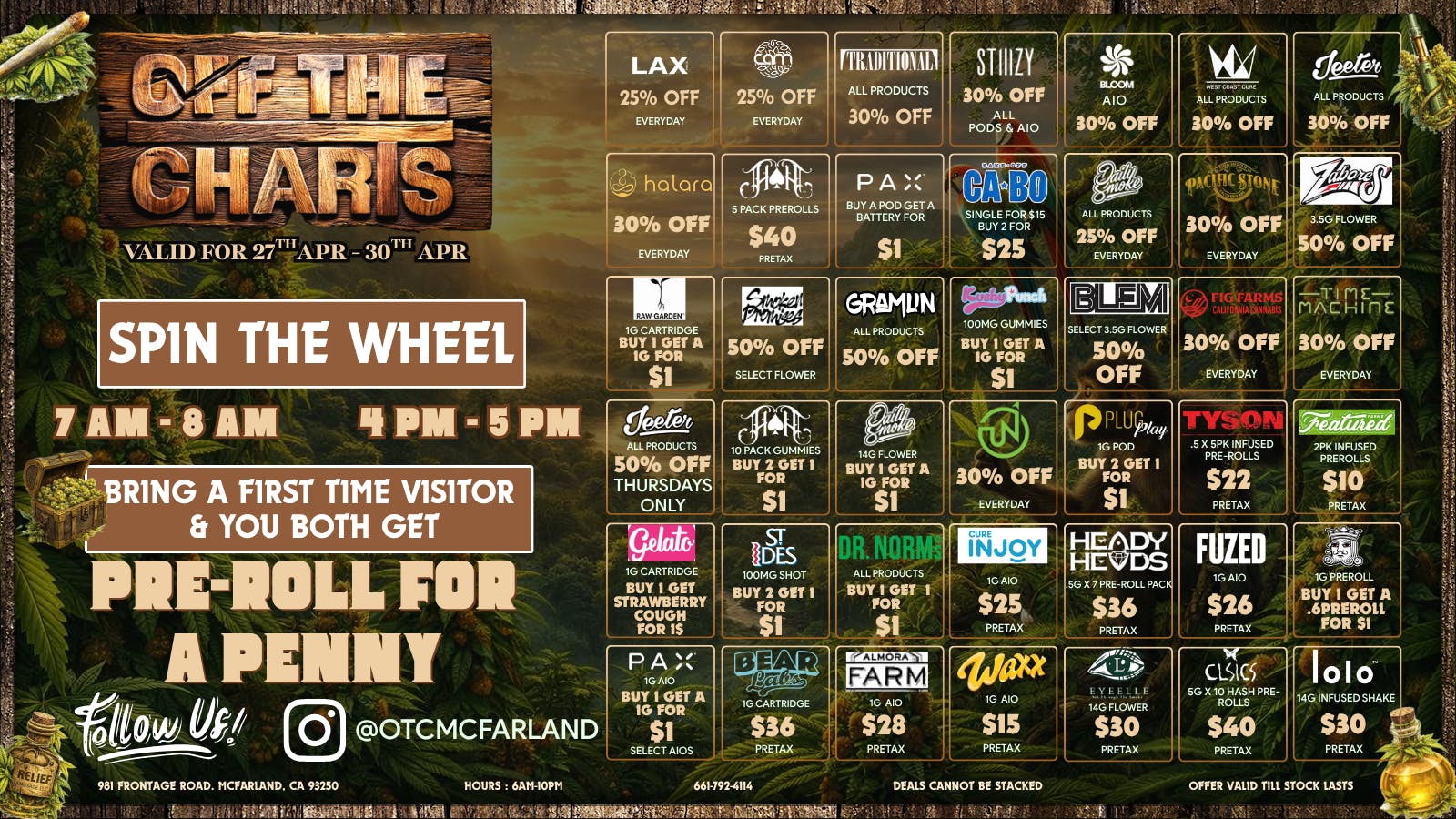 Off The Charts - McFarland 🌿Jungle Jackpot🌿