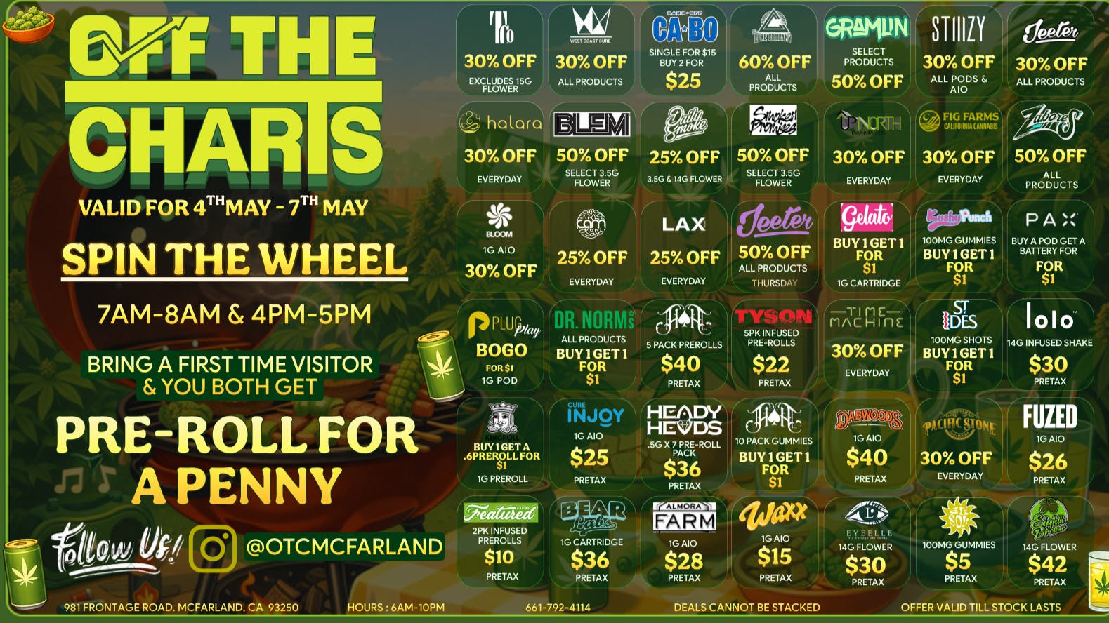 Off The Charts - McFarland Weed is always greener