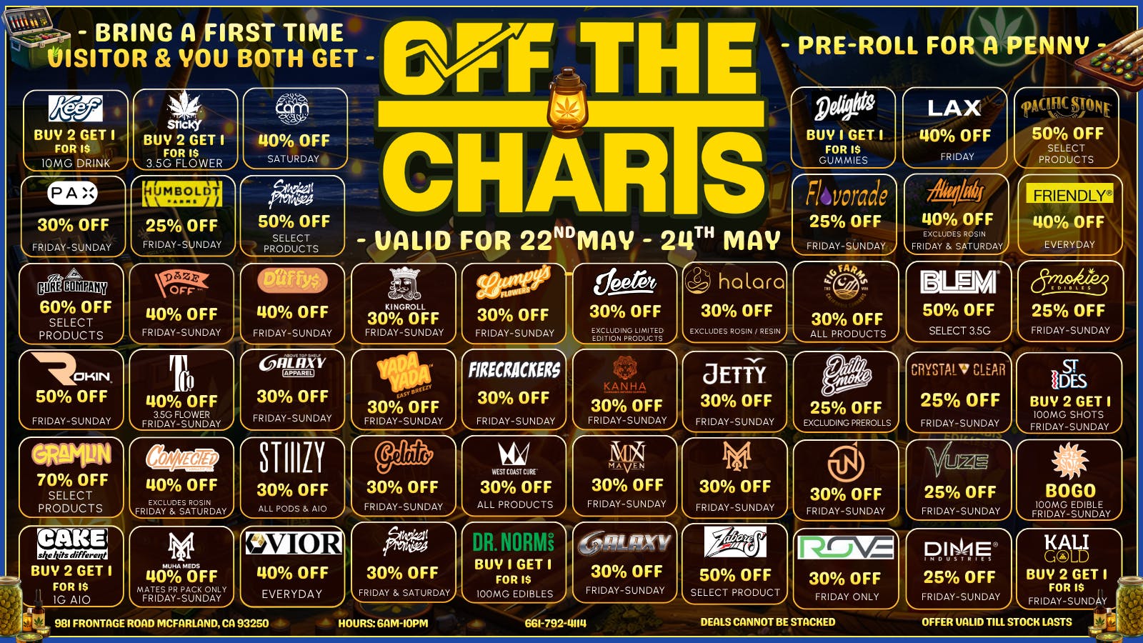 Off The Charts - McFarland Blazing Deals for the Low 🔥