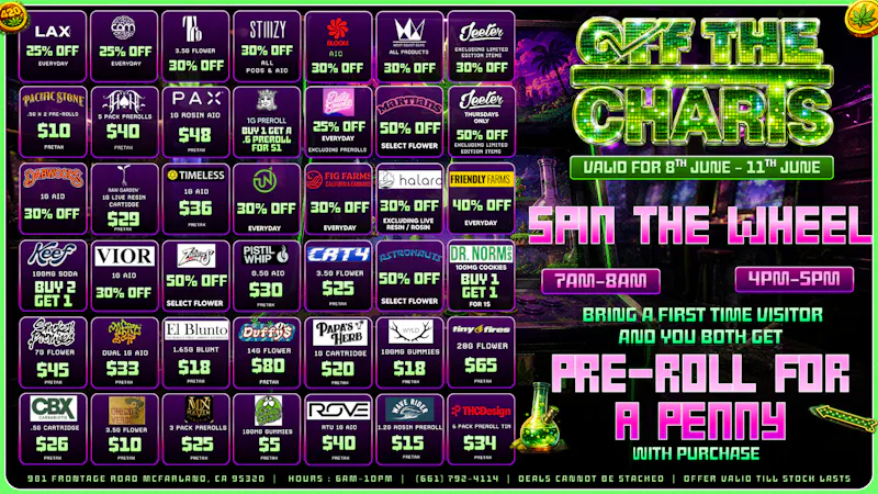 Off The Charts - McFarland 🎰 Spin Into Savings: This Week’s High-Score Deals