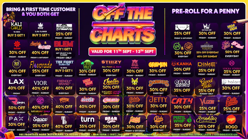 Off The Charts - McFarland 🔥 LIGHT IT UP, SAVE IT UP!