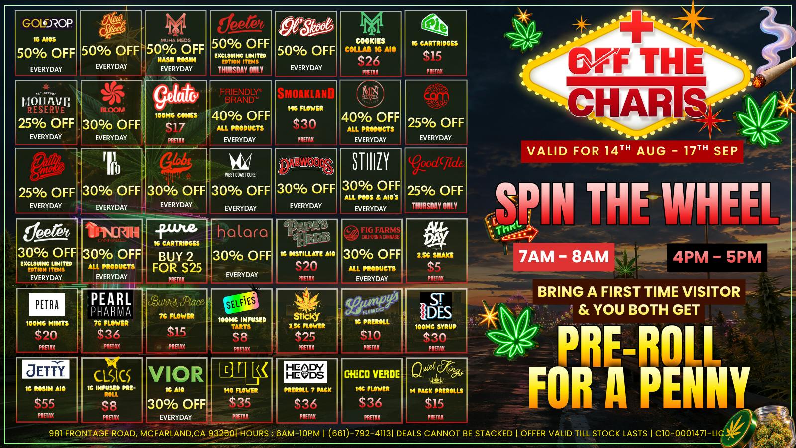 Off The Charts - McFarland 🎰 CASINO OF DEALS
