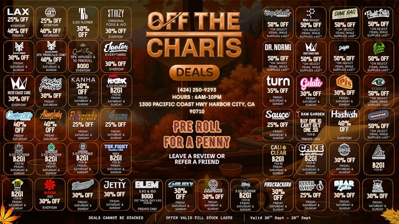 Off the Charts - Harbor City GET BALANCED THIS LIBRA SZN WITH OTC😶‍🌫️🍃⚖️