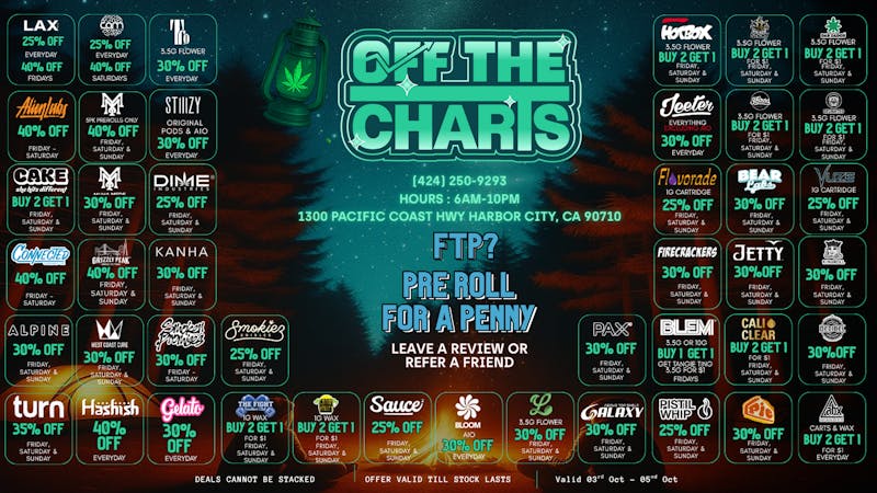 Off the Charts - Harbor City GANJA GHOULS COME THRUUUU!! 🥵👻🕷️🕸️🍃🔥🎃🦇