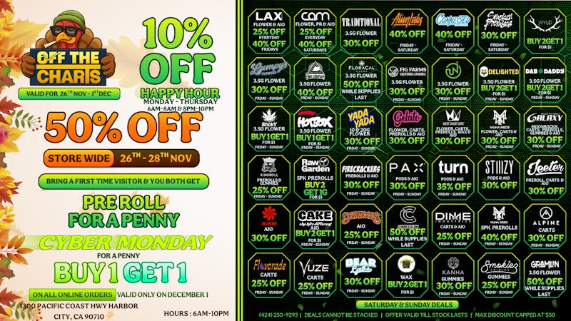 Off the Charts - Harbor City GREEN WEDNESDAY IS HERE!!💚