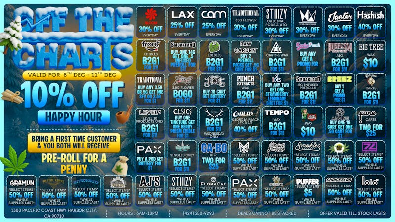 Off the Charts - Harbor City BABY ITS COLD OUTSIDE BUT THESE DEALS ARE FIRE!!🔥