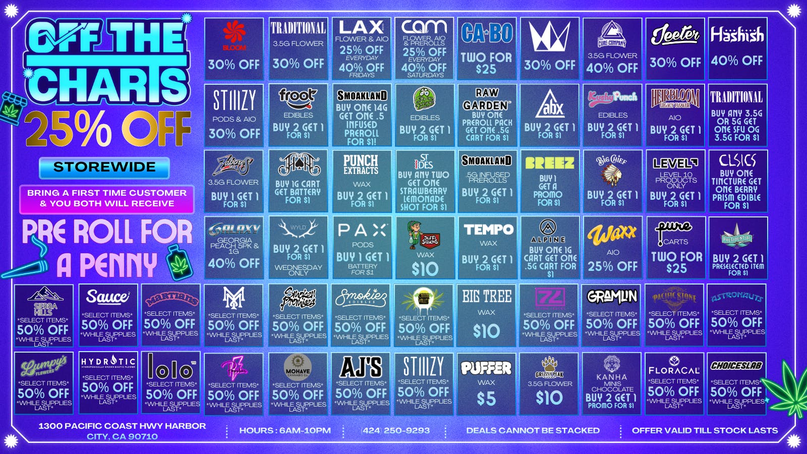 Off the Charts - Harbor City 25% OFF STOREWIDE!!😶‍🌫️💚