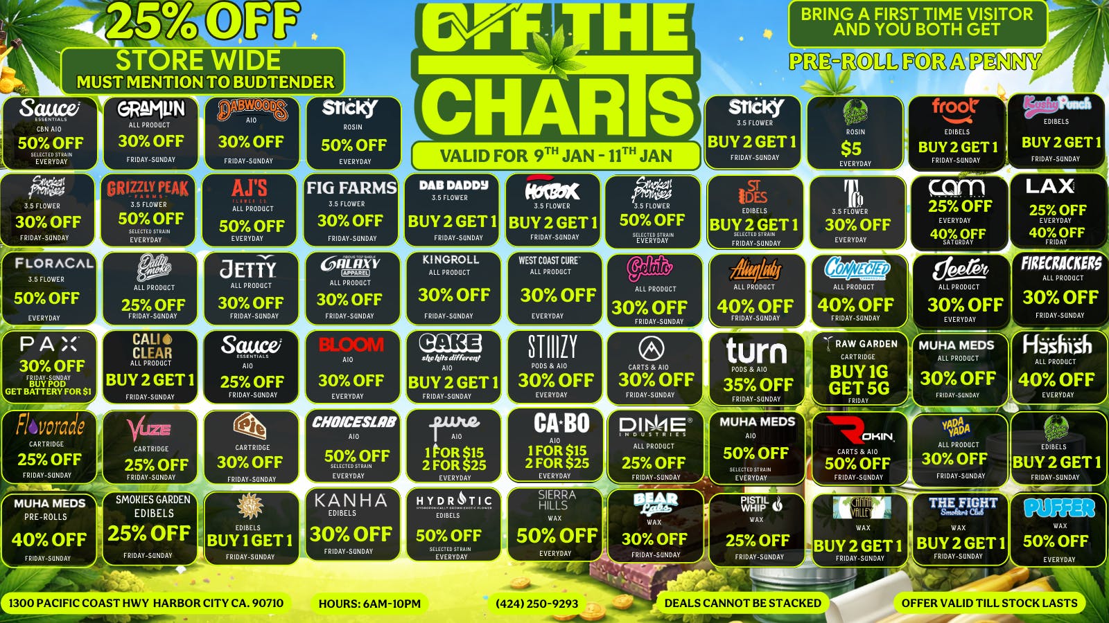 Off the Charts - Harbor City 25% OFF STOREWIDE!!😶‍🌫️🔥💚