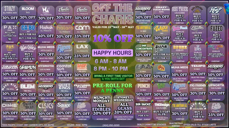 Off the Charts - Harbor City DEALS DEALS DEAL !!!!
