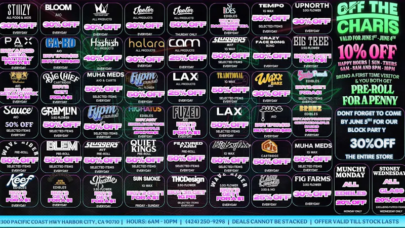 Off the Charts - Harbor City Deals Deals Deals !!!!🔥💚