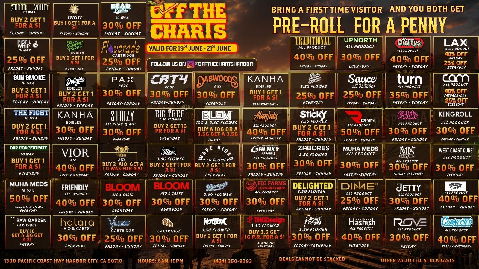 Off the Charts - Harbor City DEALS DEALS DEALS!!!!