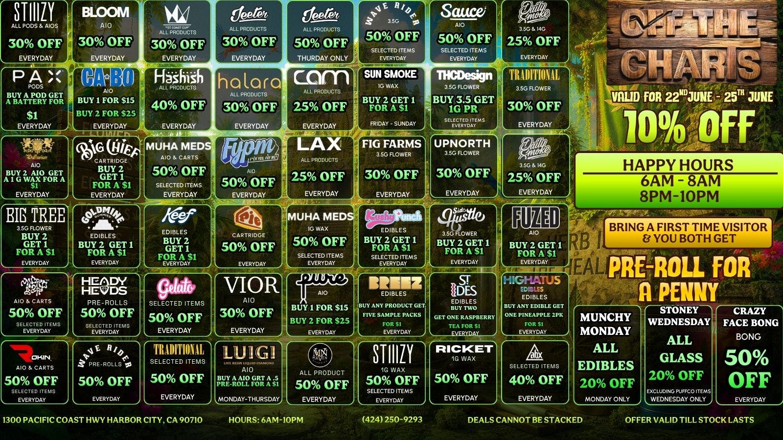 Off the Charts - Harbor City DEALS DEALS DEALS!!!!