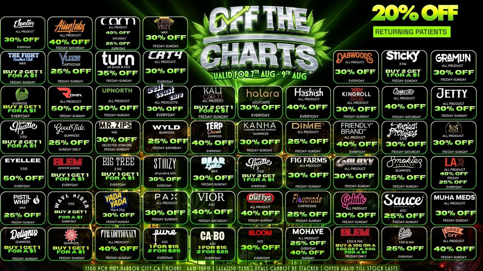 Off the Charts - Harbor City ✨RETURN & SAVE 20%