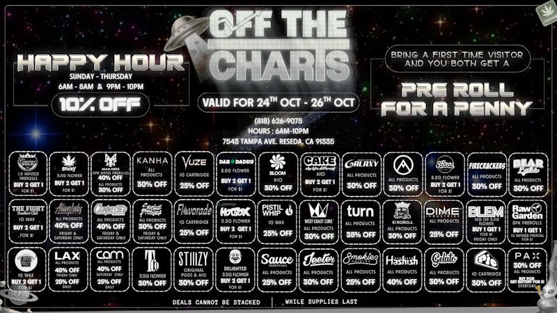 Off the Charts - Reseda BEST SPOOKY WEEKEND DEALS!!!