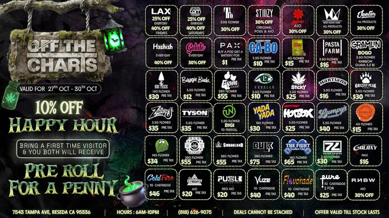Off the Charts - Reseda The FIRE 🔥 😤 Deals For The Week 😮‍💨 😤