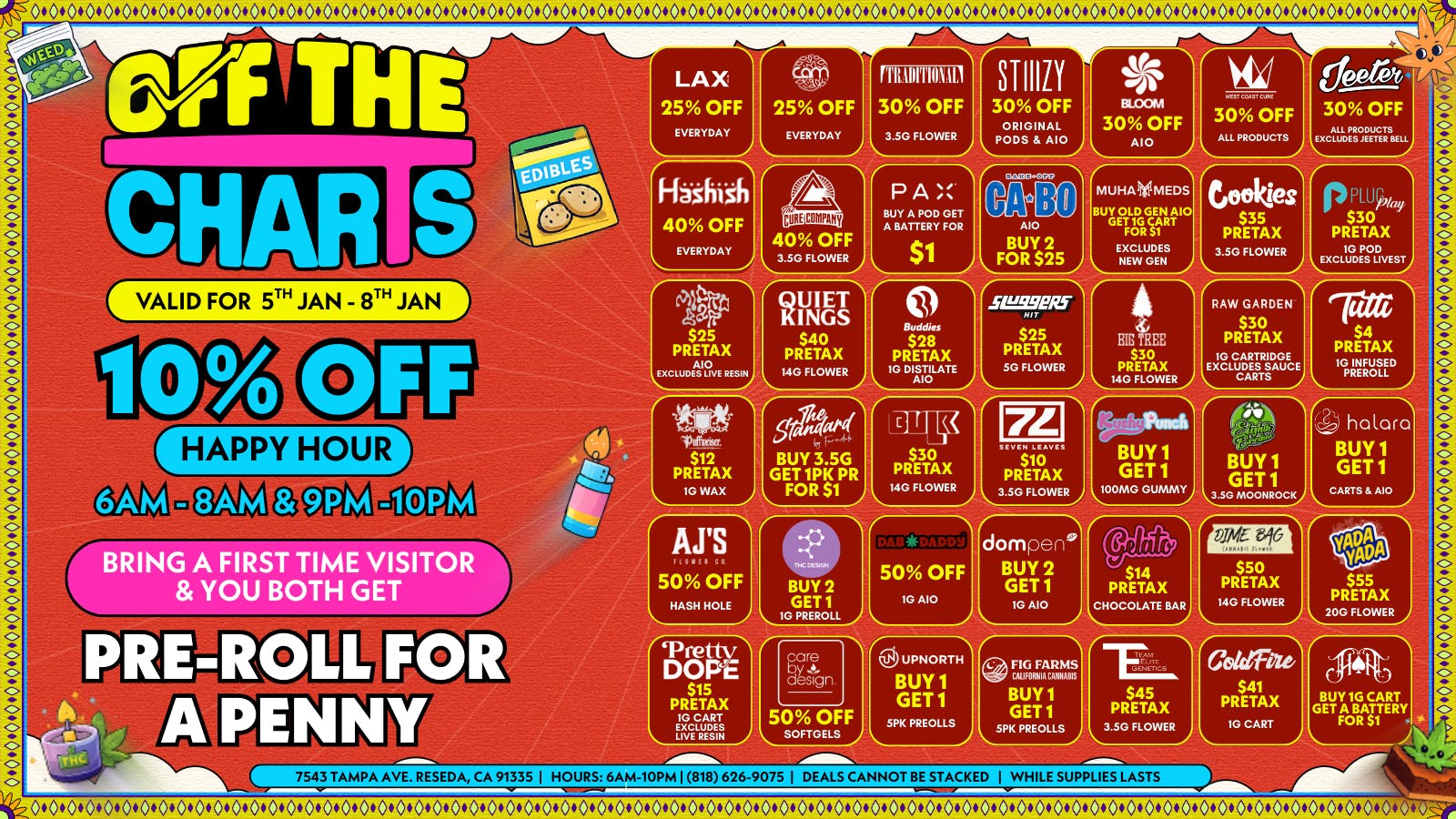 Off the Charts - Reseda IT’S RAINING DEALS ☔️💧💨