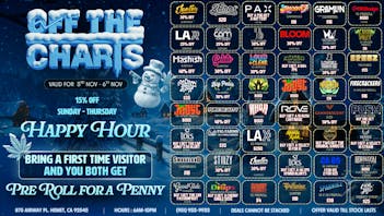 Off the Charts - Hemet WEEKDAY DEALS HERE!!