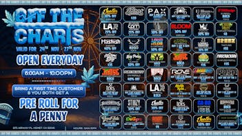 Off the Charts - Hemet WEEKDAY DEALS HERE!!