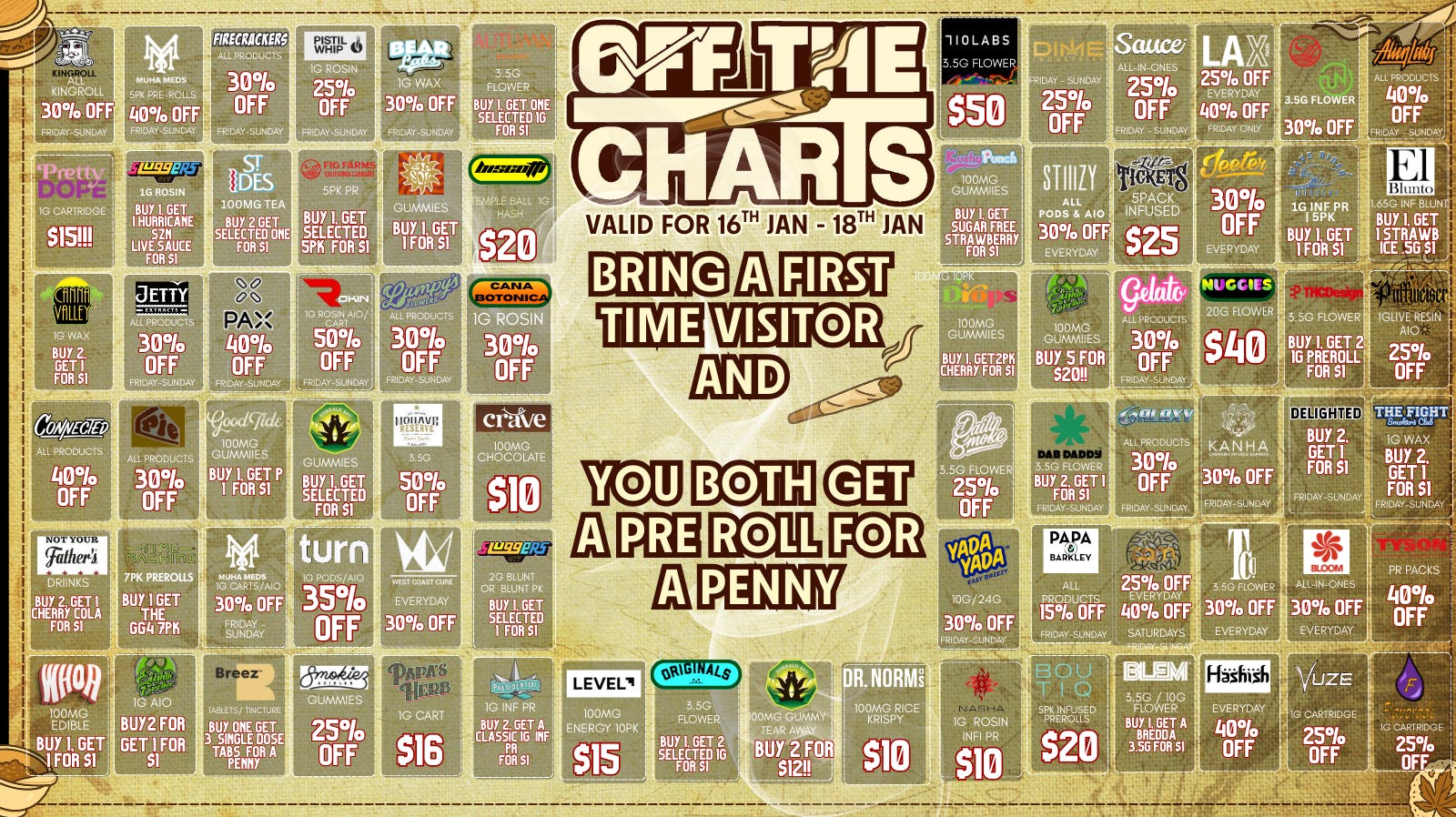 Off the Charts - Hemet WEEKEND DEALS!! FTP GET A GIFT ON US!!