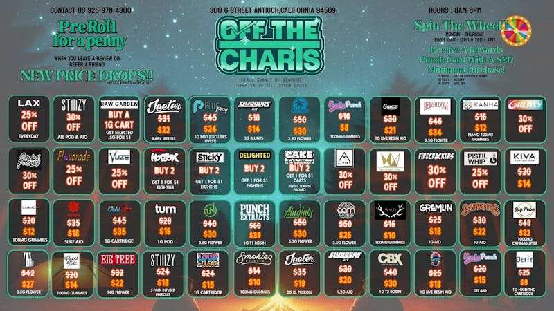 Off The Charts - Antioch OUT OF THIS WORLD SAVINGS