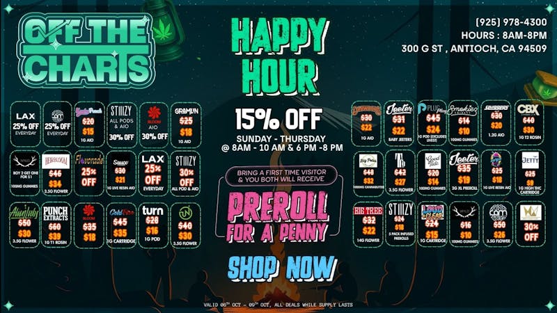 Off The Charts - Antioch SPOOKTACULAR SAVINGS