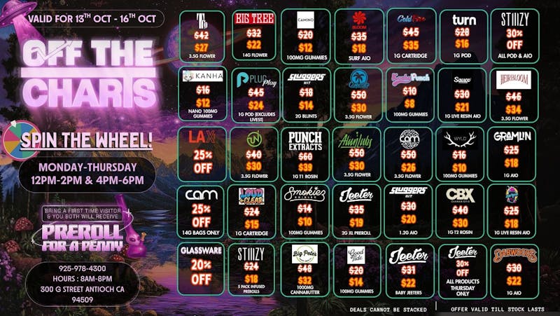 Off The Charts - Antioch Deals From The Mothership!